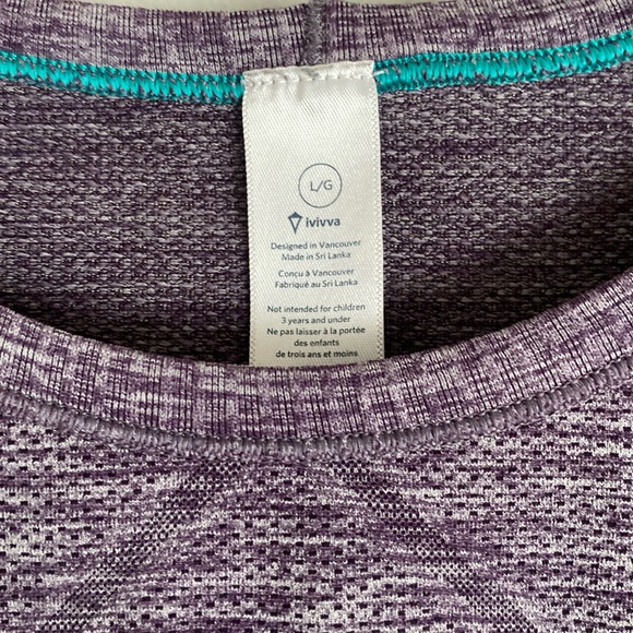 Ivivva Lululemon Fly tech Long Sleeve Tshirt size size Large 12 14 layering - Picture 4 of 12
